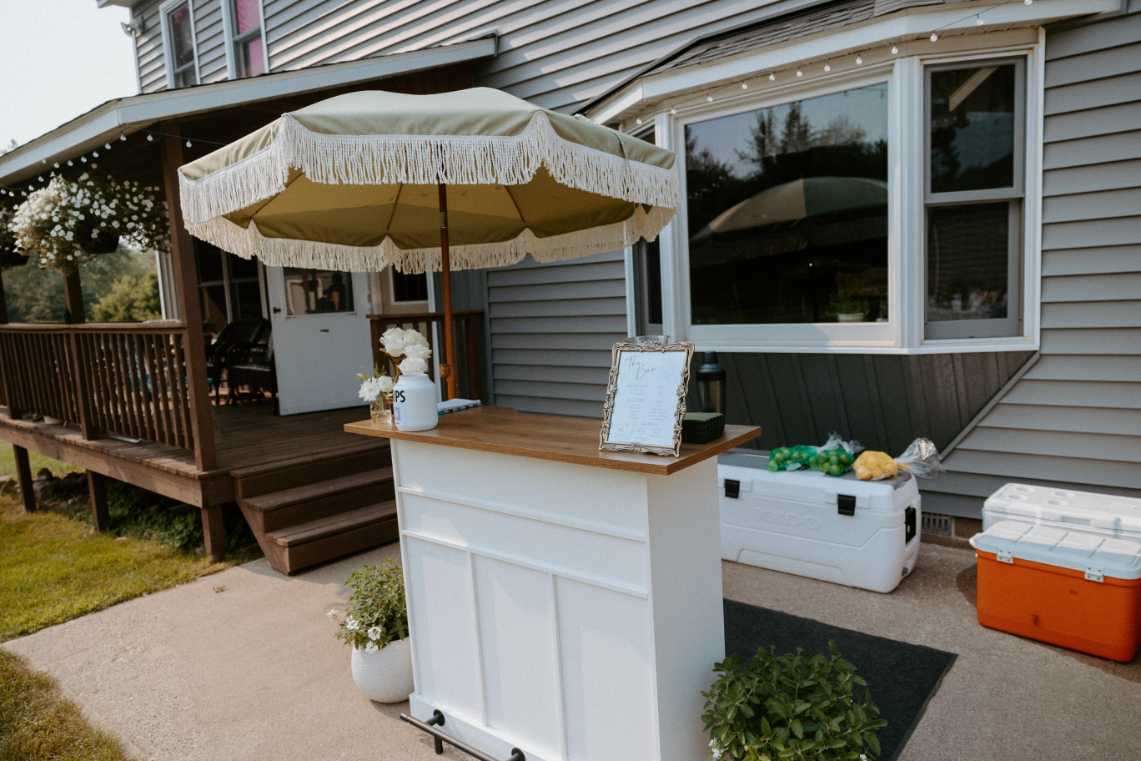 Sage Green Outdoor Umbrella